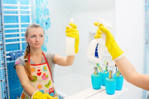 Professional carpet cleaning team introducing Carpet Cleaners SW7 in a stylish interior