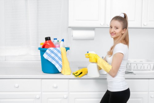 Cleaning high-traffic commercial carpet areas in SW7